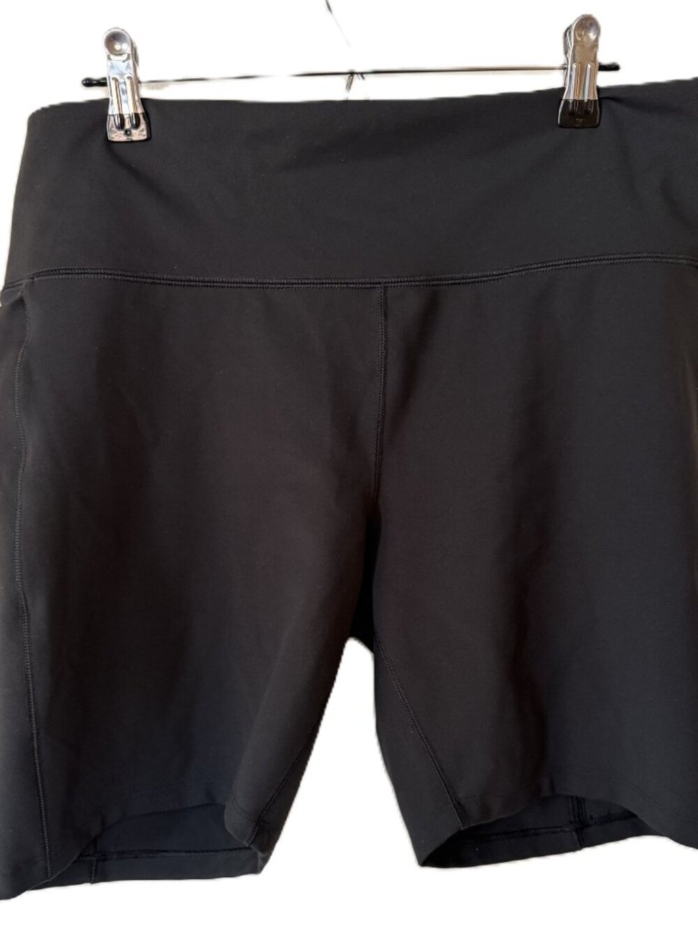 DSG Dicks Sporting Goods Womens Black Bike Shorts, 7" Rise, Pockets, Size XL